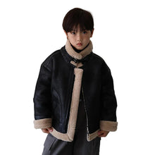 Load image into Gallery viewer, Cashmere Fur Leather Coat