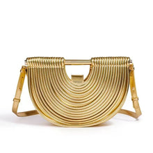 Load image into Gallery viewer, Luxury Gold Moon Handwoven Handbag
