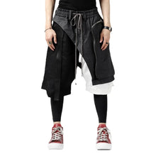 Load image into Gallery viewer, Color Contrast Irregular Cropped Shorts-Modern Baby Las Vegas
