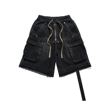 Load image into Gallery viewer, Faded Cargo Denim Shorts-Modern Baby Las Vegas
