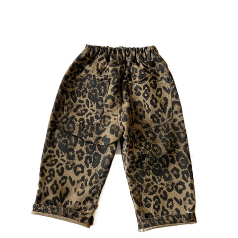 Leopard Print Ripped Denim Jeans-Modern Baby Las Vegas