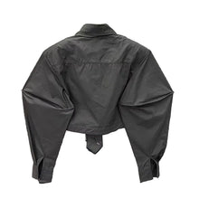 Load image into Gallery viewer, Large Sleeve Crop Blouse