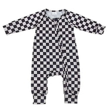 Load image into Gallery viewer, Printed Zipper Romper-Modern Baby Las Vegas