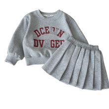 Load image into Gallery viewer, Letter Pleated Skirt Set