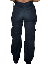 Load image into Gallery viewer, Tassel Diamond Hollow Out Pocket Denim Jeans-Modern Baby Las Vegas