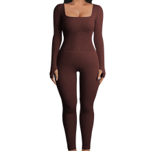 Load image into Gallery viewer, Square Neck Ribbed Jumpsuit-Modern Baby Las Vegas