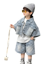Load image into Gallery viewer, Denim Short Set-Modern Baby Las Vegas
