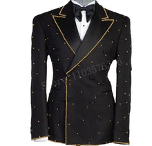 Load image into Gallery viewer, Luxury Gold Lined Beaded Tuxedo-Modern Baby Las Vegas