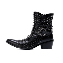 Load image into Gallery viewer, Rivet Buckle Slip On Boots-Modern Baby Las Vegas