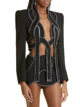 Load image into Gallery viewer, Crystal Cross Skirt And Jacket Set-Modern Baby Las Vegas