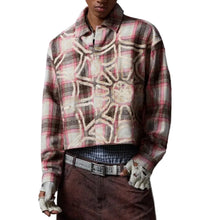 Load image into Gallery viewer, Geometric Print Plaid Top
