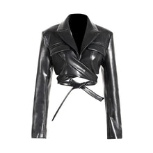 Load image into Gallery viewer, Wrap Leather Crop Top-Modern Baby Las Vegas