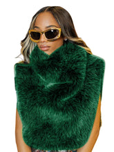 Load image into Gallery viewer, Green Fur Turtleneck Tank Top