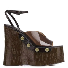 Load image into Gallery viewer, Wood Grain Geel Sandals-Modern Baby Las Vegas