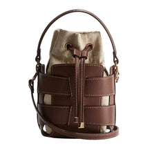 Load image into Gallery viewer, Crossbody Hollow Out Bucket Handbag
