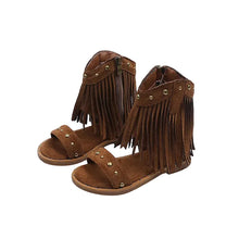 Load image into Gallery viewer, Boho Fringe Sandals
