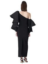 Load image into Gallery viewer, Slanted One Shoulder Ruffle Dress-Modern Baby Las Vegas
