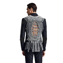 Load image into Gallery viewer, Luxury Crystal Hollow Back Tuxedo-Modern Baby Las Vegas