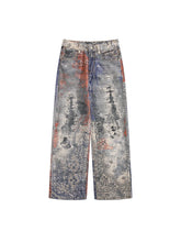 Load image into Gallery viewer, Paisley Digital Printed Denim Jeans-Modern Baby Las Vegas