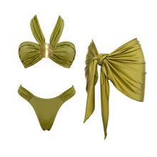 Load image into Gallery viewer, Gold Accent Swimwear Collection
