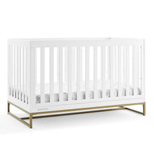 Load image into Gallery viewer, Gold Accent Convertible Crib-Modern Baby Las Vegas