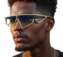 Load image into Gallery viewer, Y2K Punk Square Shield Sunglasses