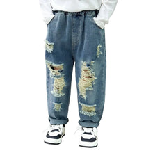 Load image into Gallery viewer, Ripped Denim Jeans
