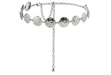 Load image into Gallery viewer, Hammered Circle Chain Belt-Modern Baby Las Vegas