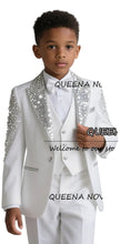 Load image into Gallery viewer, Crystal Beaded Sunburst Tuxedo