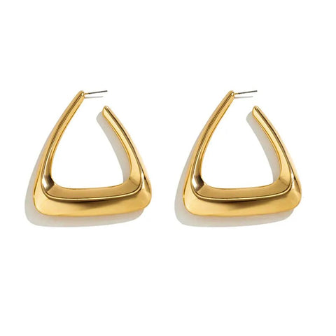 Thick Triangular Earrings-Modern Baby Las Vegas