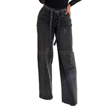 Load image into Gallery viewer, Crystal Speckled Denim Jeans