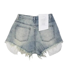 Load image into Gallery viewer, Ripped Pop Out Denim Shorts