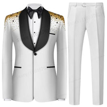 Load image into Gallery viewer, Luxury Satin Beaded Shoulder Tuxedo-Modern Baby Las Vegas