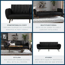 Load image into Gallery viewer, Modern Ribbed Sleeper Sofa-Modern Baby Las Vegas