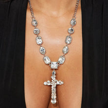 Load image into Gallery viewer, Baroque Cross Pendant Choker Necklace-Modern Baby Las Vegas