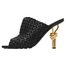Load image into Gallery viewer, Square -Toe Weaved Sandals-Modern Baby Las Vegas