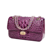 Load image into Gallery viewer, Crocodile Chain Crossbody Handbag