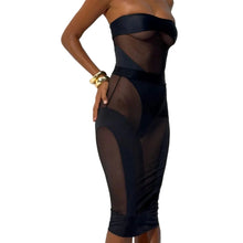 Load image into Gallery viewer, Patch Mesh Dress Set