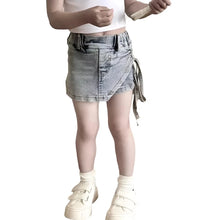 Load image into Gallery viewer, Irregular Gray Denim Skort-Modern Baby Las Vegas