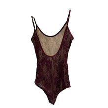 Load image into Gallery viewer, Burgundy Lace Bodysuit And Shorts Set