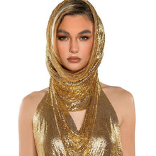 Load image into Gallery viewer, Hooded Metal Halter Top