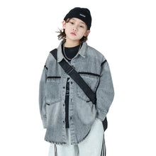 Load image into Gallery viewer, Patch Denim Top