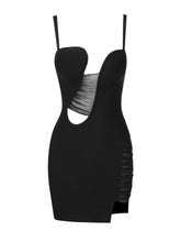 Load image into Gallery viewer, Mesh Patch Bandage Dress-Modern Baby Las Vegas