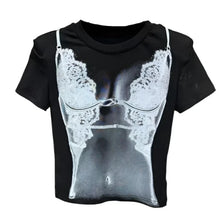 Load image into Gallery viewer, Lace Lingerie Print T-Shirt-Modern Baby Las Vegas