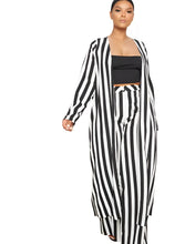 Load image into Gallery viewer, Black And White Striped Pant Set-Modern Baby Las Vegas