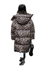 Load image into Gallery viewer, Leopard Print Puffer Coat