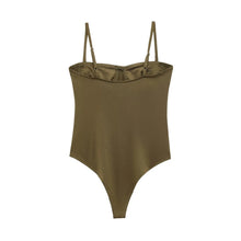 Load image into Gallery viewer, Spaghetti Strap Bralette Bodysuit
