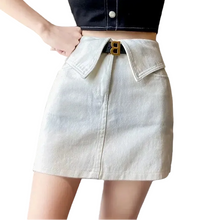 Load image into Gallery viewer, Folded Denim Skirt Collection