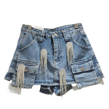 Load image into Gallery viewer, Crystal Drip Denim Vest Set | Modern Baby Las Vegas