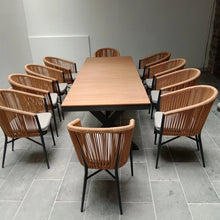 Load image into Gallery viewer, Luxury Outdoor Wood Rattan Table Set-Modern Baby Las Vegas